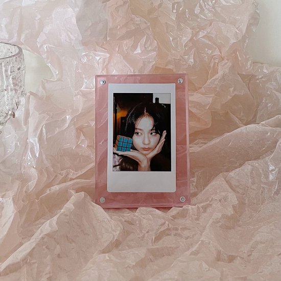 3-inch Fotolijst Acryl Lijstje Roze Geschikt voor Fujifilm Polaroid Instax