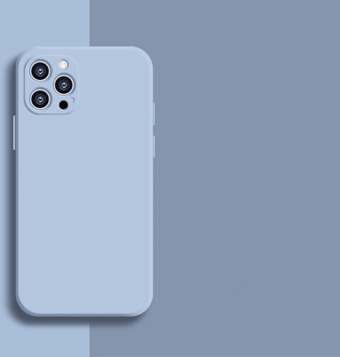 Iphone 13 Pro telefoon hoesje siliconen - Blauw - Phone case