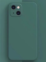 Nixnix - Iphone 13 mini telefoon hoesje siliconen - Groen - Phone case