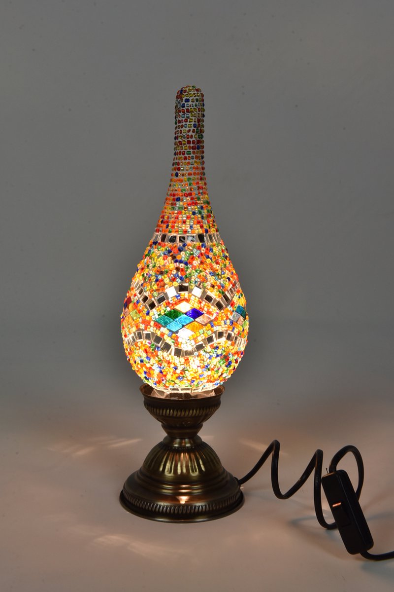 Handgemaakte Mozaïek Druppel Lamp Turkse Damla tafellamp Oosterse nachtlamp