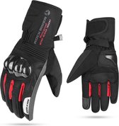 Noiller Motorhandschoenen - Motorhandschoenen heren - Motorhandschoenen waterdicht - Carbon - Rood - M