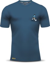 Diego en Maradonna t-shirt - Maat XL - Blauw - Heren Shirt