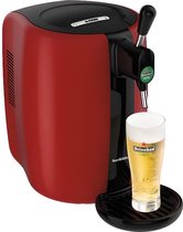 SEB VB310510 - Beertender bierdispenser - Compatibel met 5 L vaten - Zwart / Rood
