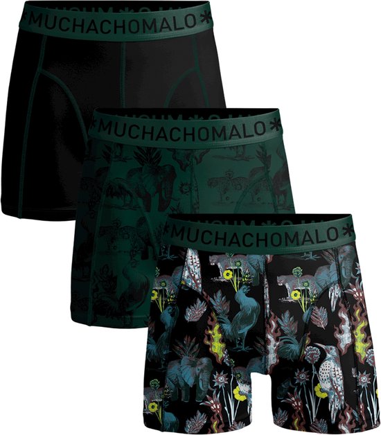 Muchachomalo 3-pack boxershort heren - Elastisch katoen - zachte waistband - Animal