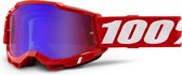 100% Crossbril MTB Accuri 2 met Mirror Lens - Rood -