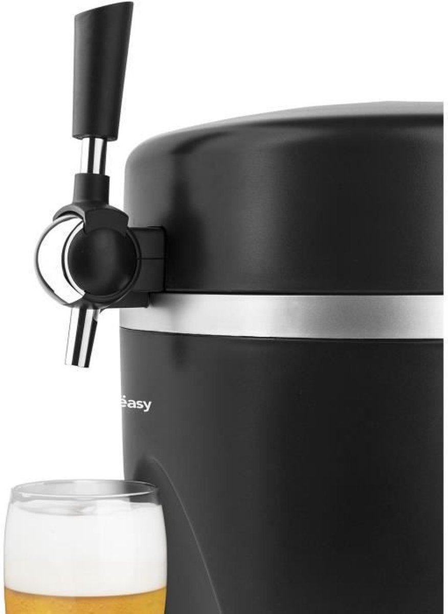 WEASY PINT568 - Biertap 5L - Temperatuur 3° tot 6°C - 60W - Handvat en uitneembare lekbak - Antislipvoetjes