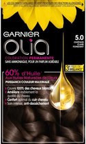Haarkleur Zonder Ammoniak Garnier Olia Nº 5.0 Lichtbruin