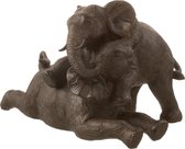 J-Line Olifant Koppel Poly Donkerbruin