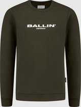 Ballin Amsterdam -  Jongens Slim Fit   Sweater  - Groen - Maat 164