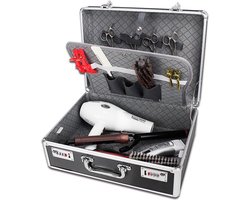 Beautycase / Beautykoffer Zwart Kleur - Functioneel - Aluminium Mobiel - Alle beautygereedschappen- Kapper - Tattoo - Nagel - Visagie - Make-up - Cosmetica - Schmink - Beauty case / Beauty koffer Portable