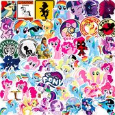 ProductGoods - 50 Stuks My Little Pony Stickers - Muur Decoratie - Koffer Decoratie - Laptop Decoratie - Koelkast Decoratie - Stickervellen - My Little Pony Stickers