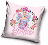 Barbie met Vlindervleugels Sierkussens - Kussen - 40 x 40 inclusief vulling - Kussen van Polyester - KledingDroom®