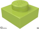 LEGO Plaat 1x1, 3024 Lime 50 stuks