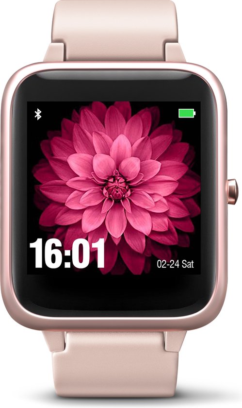 Roze Smartwatch Dames - Watch geschikt voor Apple, Samsung, en Huawei - Avalue