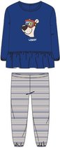 Woody Meisjes-Dames pyjama blauw - 3 jaar