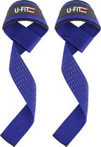 U Fit OneÂ® Blauw Lifting Straps - Anti Slip Deadlift Straps - Padded straps - Bodybuilding - Gewichtshef - Powerlifting - Wrist wraps - Fitness - Lifting belt - Gym straps - ufito