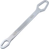 Wrench l Universeel l Dubbele Kop l Gereedschap/Hobby l Veilig l Staal l Zilver