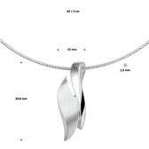 Collier Hanger Poli/mat 1,5 Mm 42 + 3 Cm