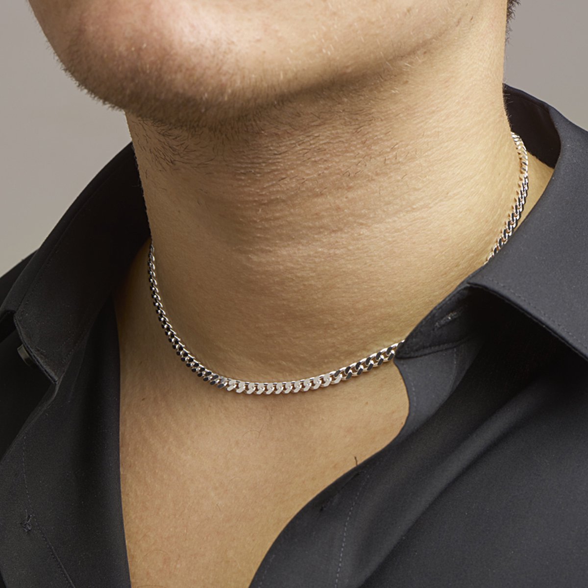 Collier Geslepen Gourmette 4,3 Mm