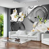 Zelfklevend fotobehang - Grijze verwachtingen, orchidee, 8 maten, premium print