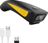 C750 Draadloze barcodescanner - bluetooth 2.4Ghz - compatibel met kleine pocket - USB QR code- en Bar code- scanner voor inventaris - barcode beeldlezer voor tablet, iPhone, iPad,