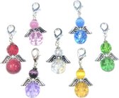 Jewellicious Designs Geluksengeltjes Rainbow - cadeauset - set van 7 - cats eye - regenboog