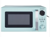 Micro-ondes SILVERCREST® Bleu clair - 700 W - 5 réglages - 17L - Micro-ondes rétro - Design rétro