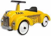Magni ApS - Taxi Racer Geel - Loopauto - Klassieke auto - Taxi - Binnen - Buiten - Kleine coureur - Avonturen - Blikvanger - Kinderkamer - Hoge kwaliteit - Uitstraling - Geel