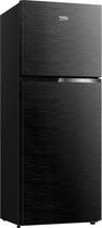 BEKO RDNT401I30WBN - Vrijstaande dubbeldeurs koelkast 375L (277 + 98L) - Geventileerde koeling - L66x H172cm - Ebben zwart
