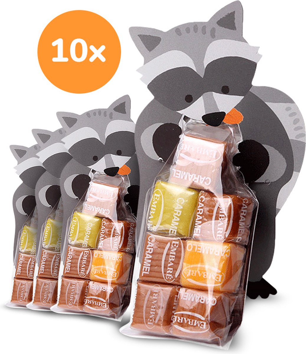 Heble® - 100x Uitdeelzakjes - 7x7cm - Cellofaan Plastic Traktatie