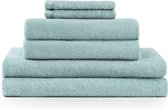 Blumtal Terry Handdoeken Set - 2 x Baddoek & 2 x Handdoek & 2 x Gezichts Handdoekje: Lichtblauw