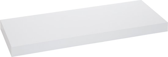 Zwevende wandplank - wandtablet 60x23.5x3.8cm wit blinkend