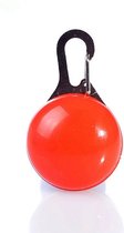 Led Lichtbol met clip voor honden halsband (Rood)