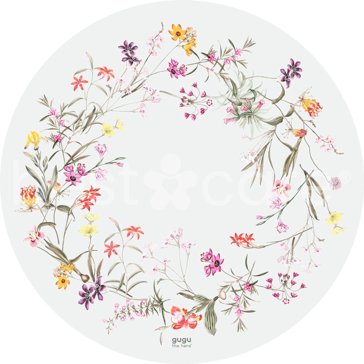 Premium Speelmat Bloem Rond 120cm Natuurlijke Grondstoffen Veilige Mat voor Peuters Spelen en Ontwikkeling Kinderkamer Mat Decoratie voor de Kinderkamer EU-Product