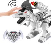 Speedcare® Robot Dinosaurus met Afstandsbediening - Roboraptor - Robot Speelgoed Van Het Jaar - Vuurt Projectielen & Mist - Wit