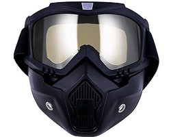 Motorfietsbril, motorcross, maskers, motorfietsen, zonnebril, motorfiets-veiligheidsbril, stofbescherming bril, afneembaar gezichtsmasker, winddicht voor outdoor, fiets, cross off-road goggles