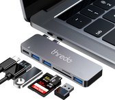 Thredo® 6-in-1 USB-C Hub - Docking Station - Macbook Air en Pro - Space Gray