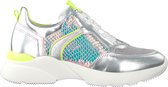 Hip H1274 Lage sneakers - Leren Sneaker - Meisjes - Zilver - Maat 39