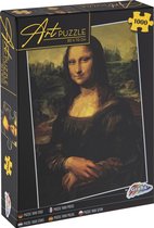 Grafix Puzzel 1000 stukjes volwassenen | Thema Mona Lisa | Puzzel | Formaat 50 X 70 CM | Schilderij puzzel