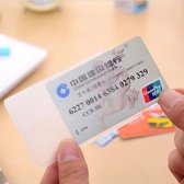 Transparante kaarthouders 10 Pack + RFID Bankpas beschermers / Kaart beschermhoes / Plastic card Id houder / Creditcard beschermhoes / visitekaart bescherming.