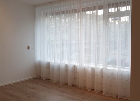 Vitrage voile Off-White (gebroken wit) glas vitrage 1 stuks x 350 breed x 250 hoog