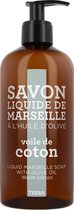 Marseille Zeep Vloeibaar | Handzeep op basis van olijfolie "Voile de Coton" - katoen - 1L