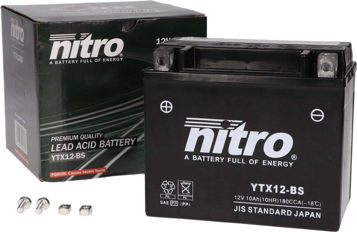 Batterie Nitro GEL - 12V / 10Ah - pour motos | bol.com