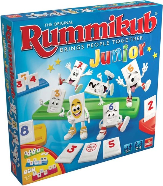 Gezelschapsspel: Rummikub Junior - Bordspel - Kinderspel, uitgegeven door Goliath