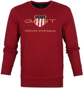 Gant - Sweatshirt Archive Shield Bordeaux - L - Regular-fit