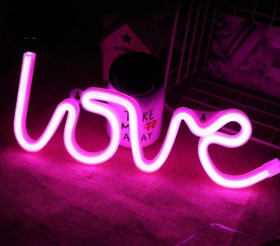 Frisson life - Neon verlichting - Love - Roos - Valentijnscadeau | bol.com