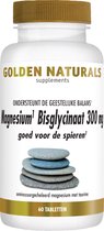 Golden Naturals Magnesium Bisglycinaat 300 mg (60 veganistische tabletten)