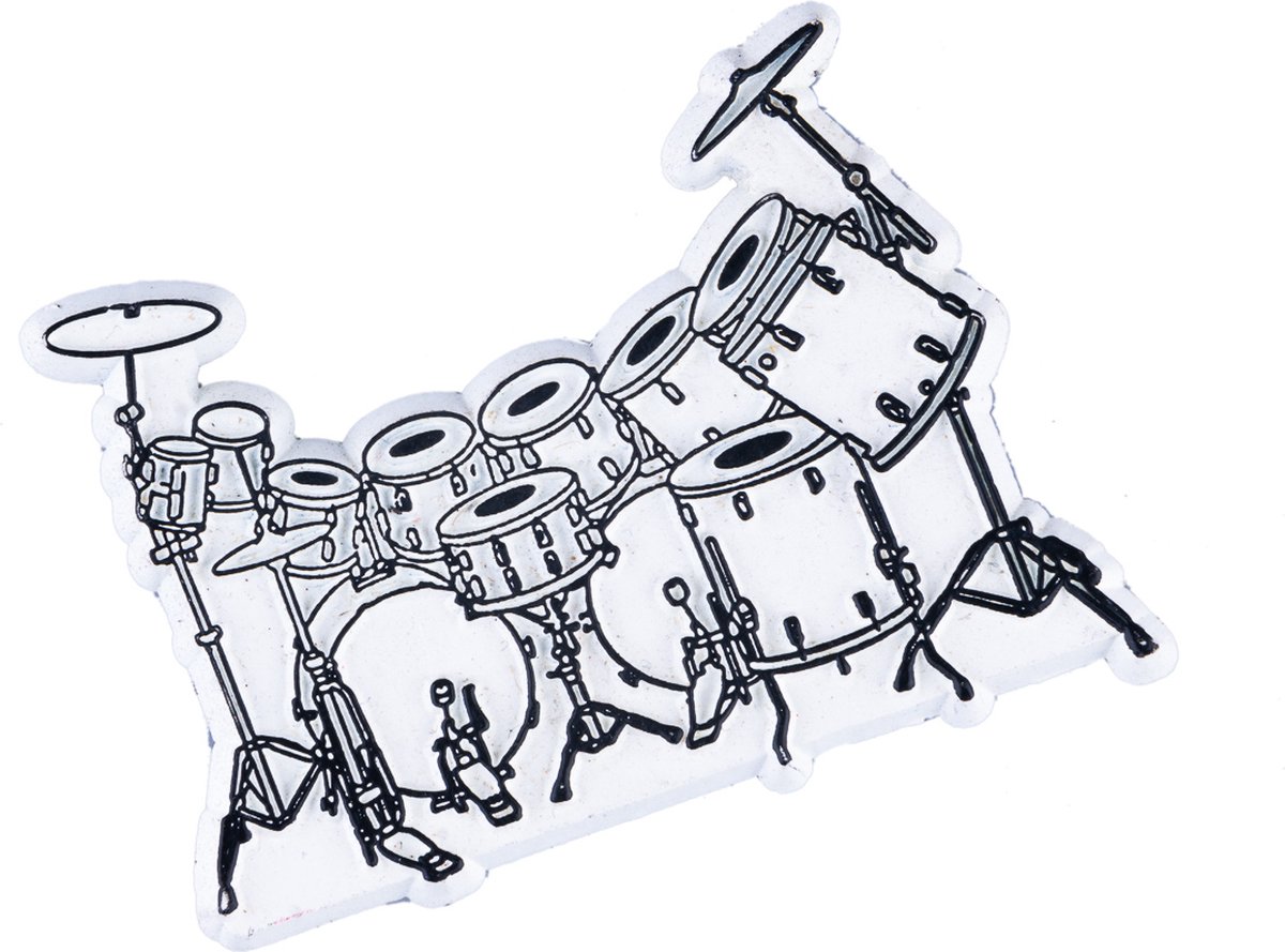 Flexibele Magneet drumset met dubbele bass drum
