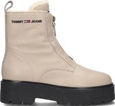 Tommy Jeans Warmlined Zipper Boot Enkelboots -  Enkellaarsjes - Dames - Beige - Maat 40
