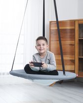 Nestschommel Kinderen Swing Mat Schommel - Grijs Ø80cm